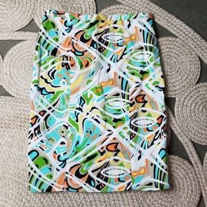 Etcetera Geometric Print Pencil Skirt Size 4